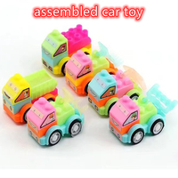 12PC Mini Children's Educational Assembly Construction Vehicle DIY Toy Kids Baby Shower Birthday Party Gifts Party Favors Pinata