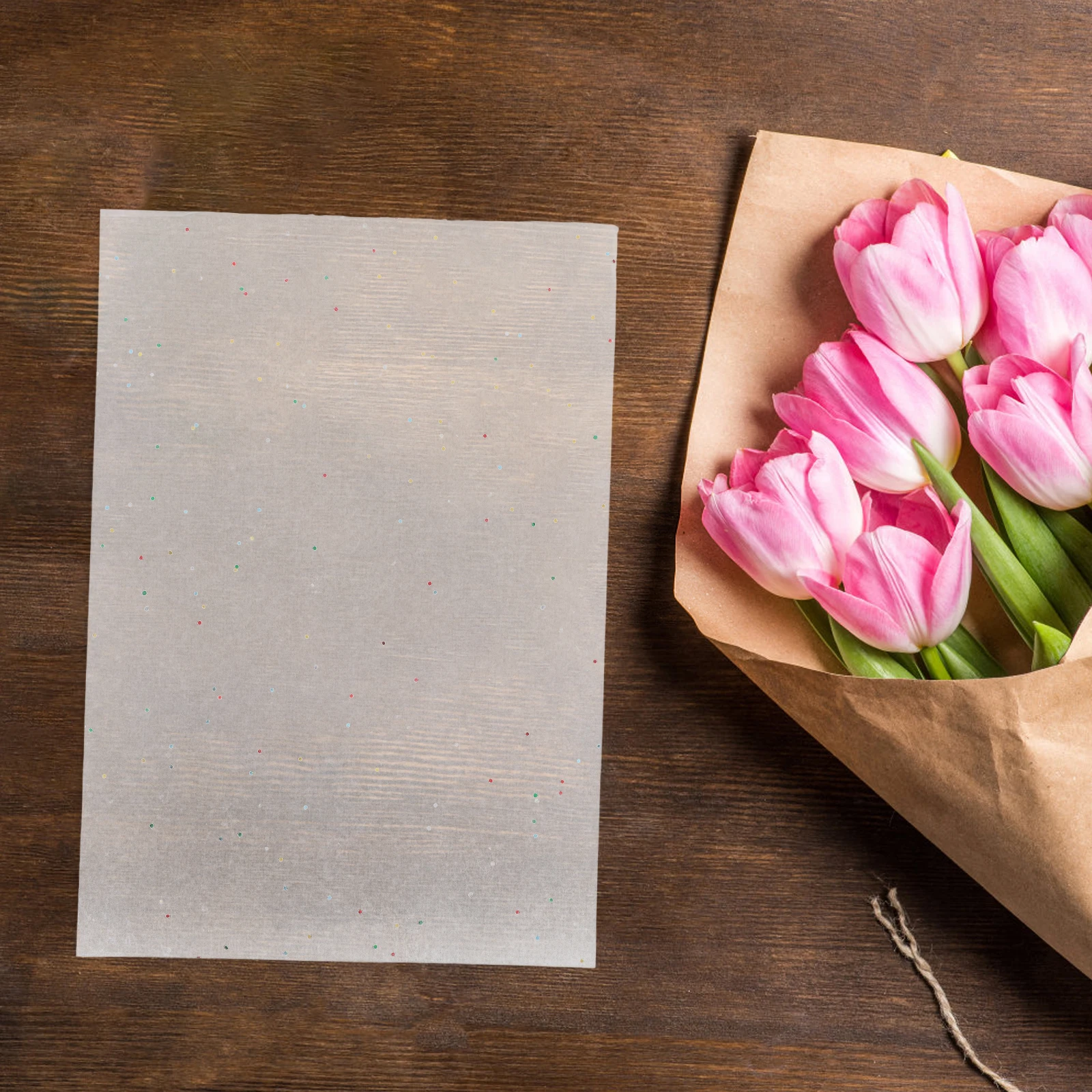 

100pcs A4 Tissue Paper Pure White Decorative Wrapping Sheets for Crafts Packaging Gifts Bulk Birthday Box Lining