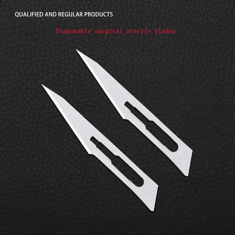 شفرة طبية معقمة جراحية 11 #   ساق الكربون الصلب 11 #   التعبئة والتغليف الفردية القابل للتصرف