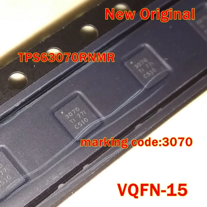 

1Pcs to 100Pcs Tps63070Rnmr Vqfn-15 New Original Marking Code:3070 2-V to 16-V Buck-Boost Converter with 3.6-A Switch Current