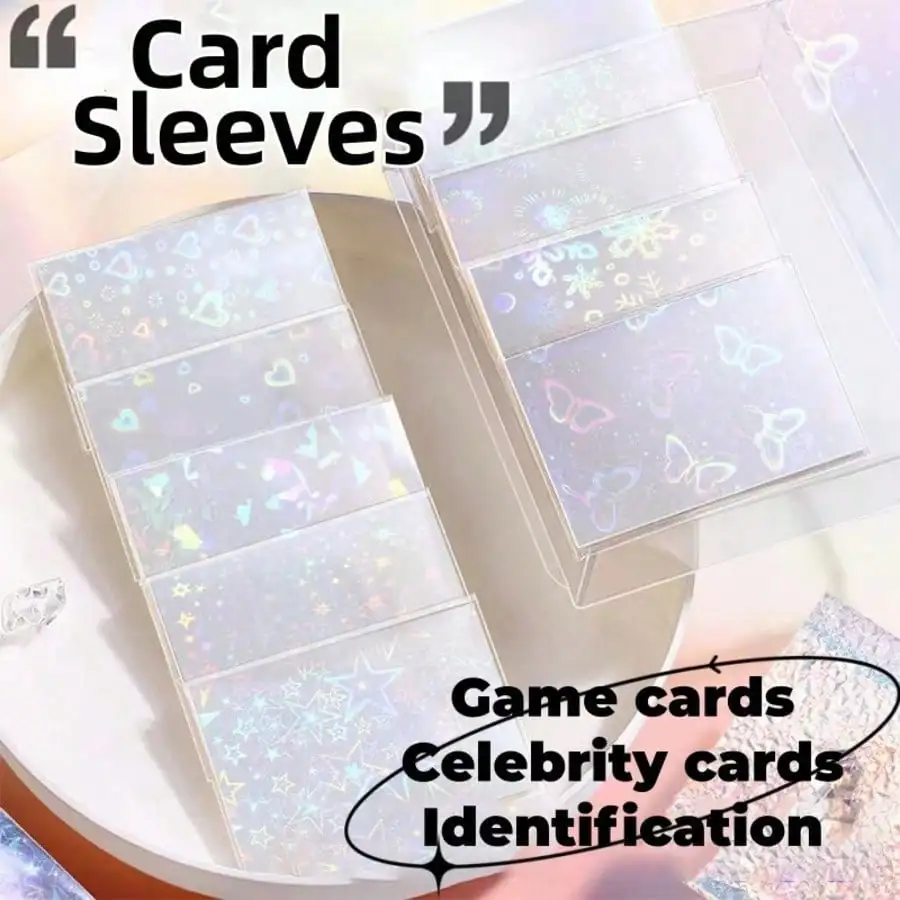 Single pack contains 50 pieces. 66*91mm Transparent Playing Card Cover colorful Protector Sleeve Holder For Celebrity Card Game