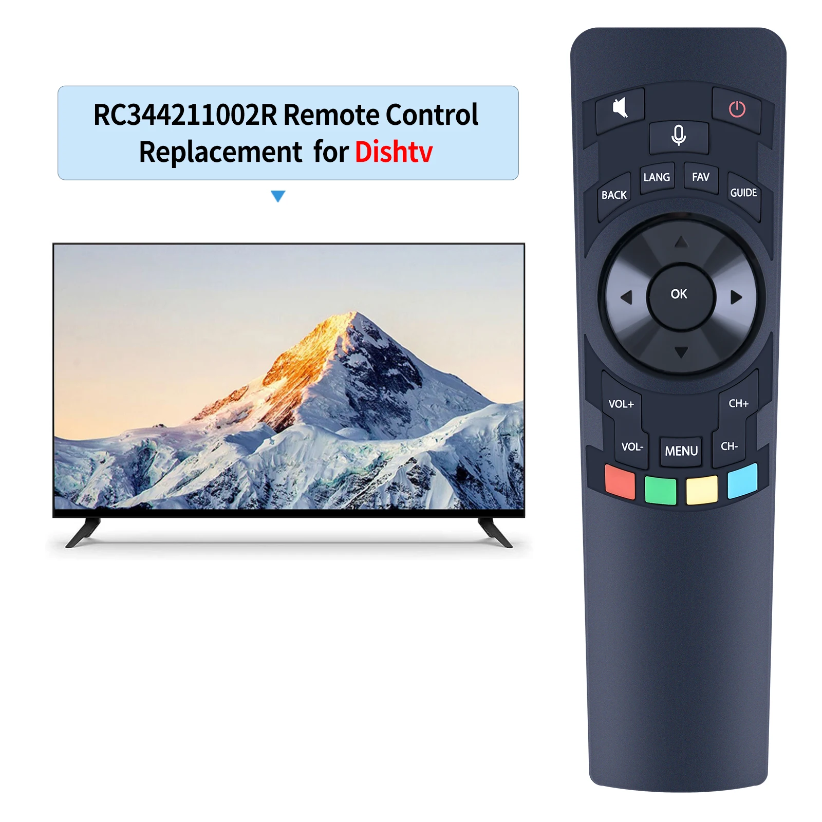 Remote control for dishtv rc3442110/02r Set Top Box