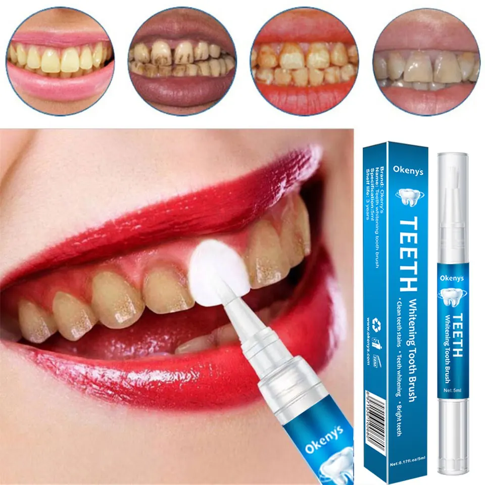 5ml Teeth Whitening Kit Clean Essence 3D   Pen  Gel Whitener Bleach Remove Stains Oral Hygiene Instant Smile