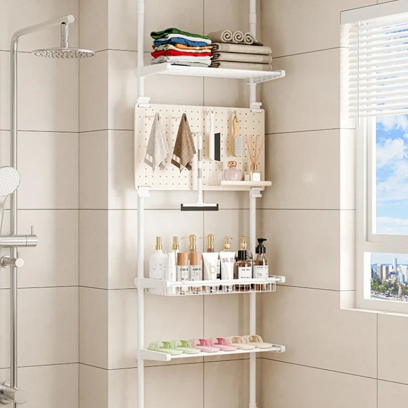 

Bathroom storage racks, bay windows, holes, boards, ceilings, non-perforated bathroom storage racks, cleaners, slipper racks