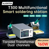 ALIENTEK T300 Soldering Station Transformer 160W Control Temperature 80~500° Dual Welding Rework Station210/245/115/T12 Handle