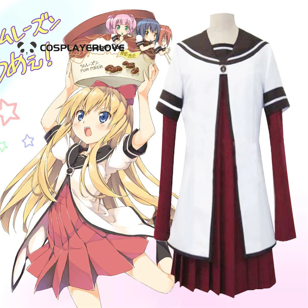 YuruYuri Happy Go Lily Akaza Akari Toshino Kyoko Funami Yui halloweeen Cosplay Costume Halloween Outfit