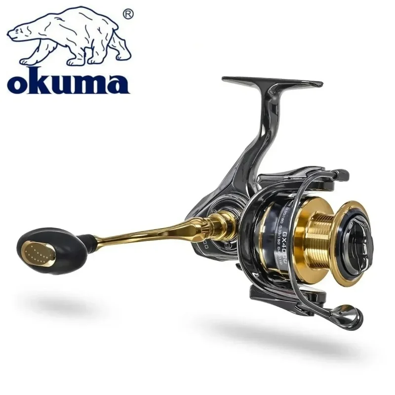 Okuma Vollmetall-Spinnrolle, 1000-7000 Typ, Ausgestattet mit Modischen Polarisierten Gläsern – Detail 3