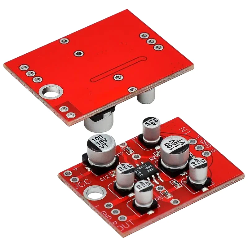 AD828/TDA1308 Operational Amplifier Pre-Amplification Board, Audio Amplification Module, Single Power Supply, 5V-15V