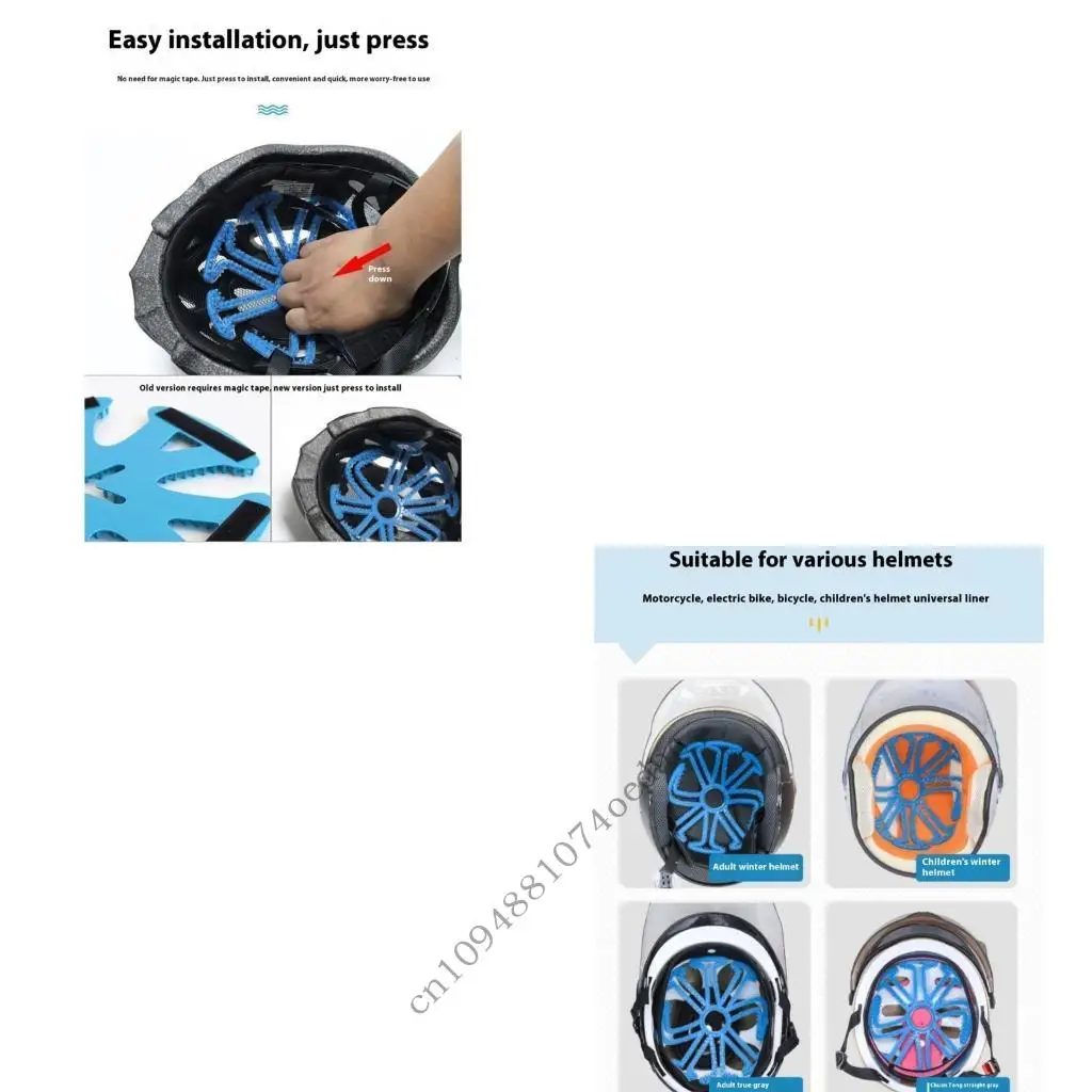 

Quick Install Helmets Inner Layer Cushions Breathable Design Bike Accessories