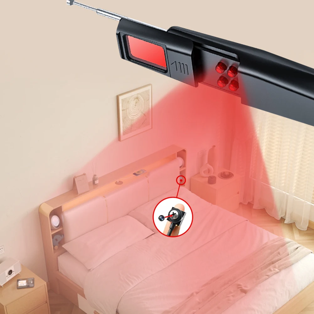 Детектор скрытых ошибок и камеры, 5-уровневая чувствительность, автомобильный GPS-устройство для поиска ошибок, беспроводной детектор камеры, защита конфиденциальности