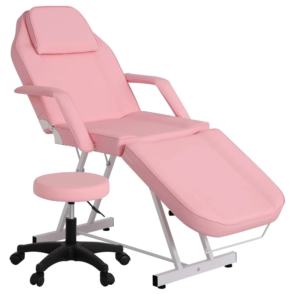 3 Section Spa Massage Table with Hydraulic Stool 73