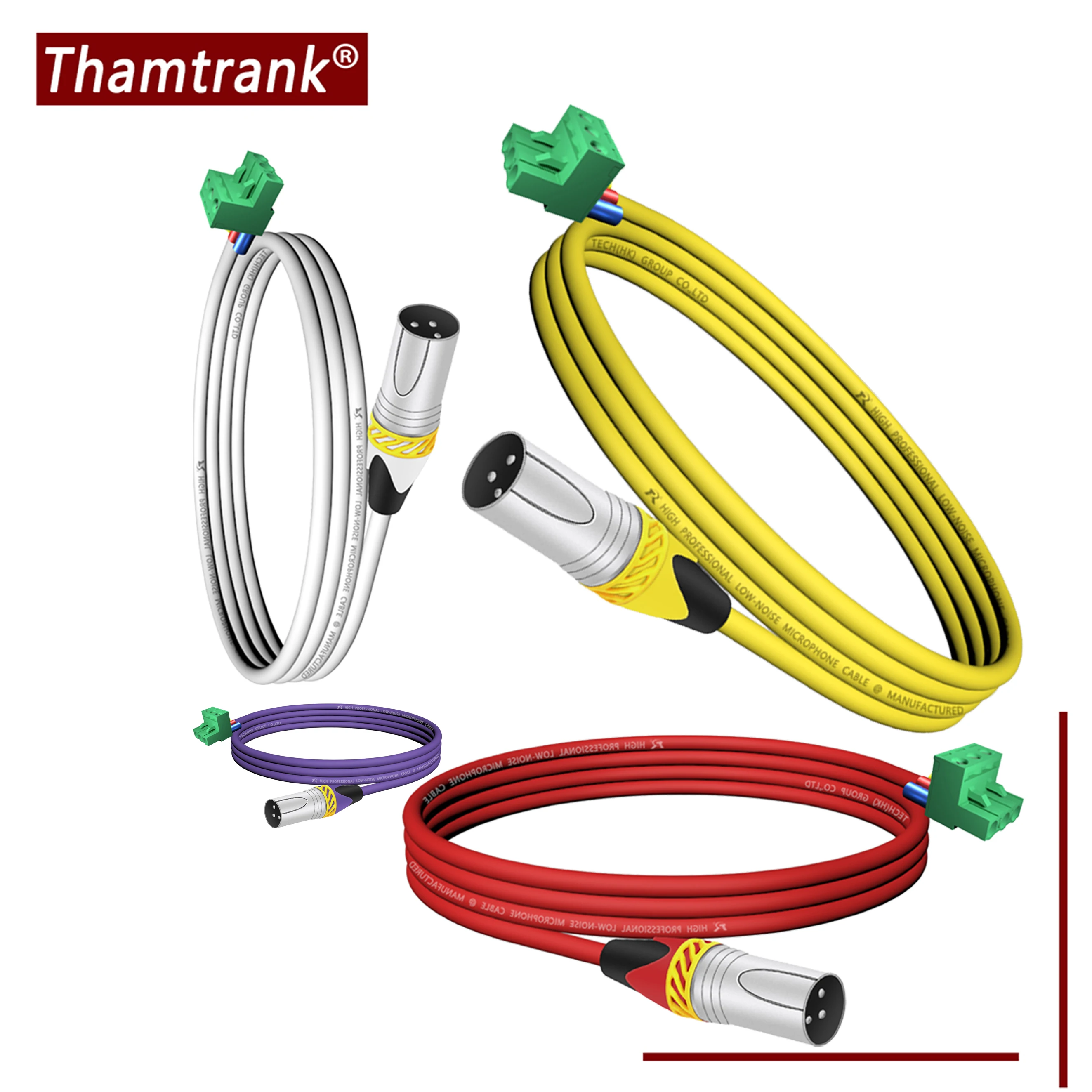 5.08mm 3Pin Phoenix Terminal to Direct-Plug 3P XLR Connector, Low-Noise Shielded Mic Cable for Stable Audio Signal Transmission
