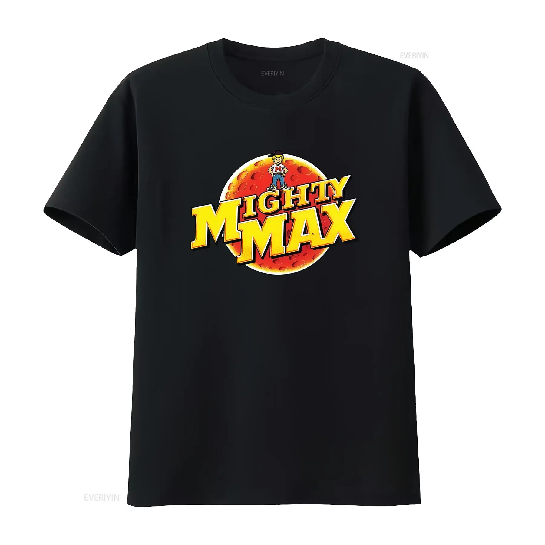 Mighty Max Retro American Animated Action Horror Television Series T Shirt vintage Washed Top For Everyday Wear Soft Breathable