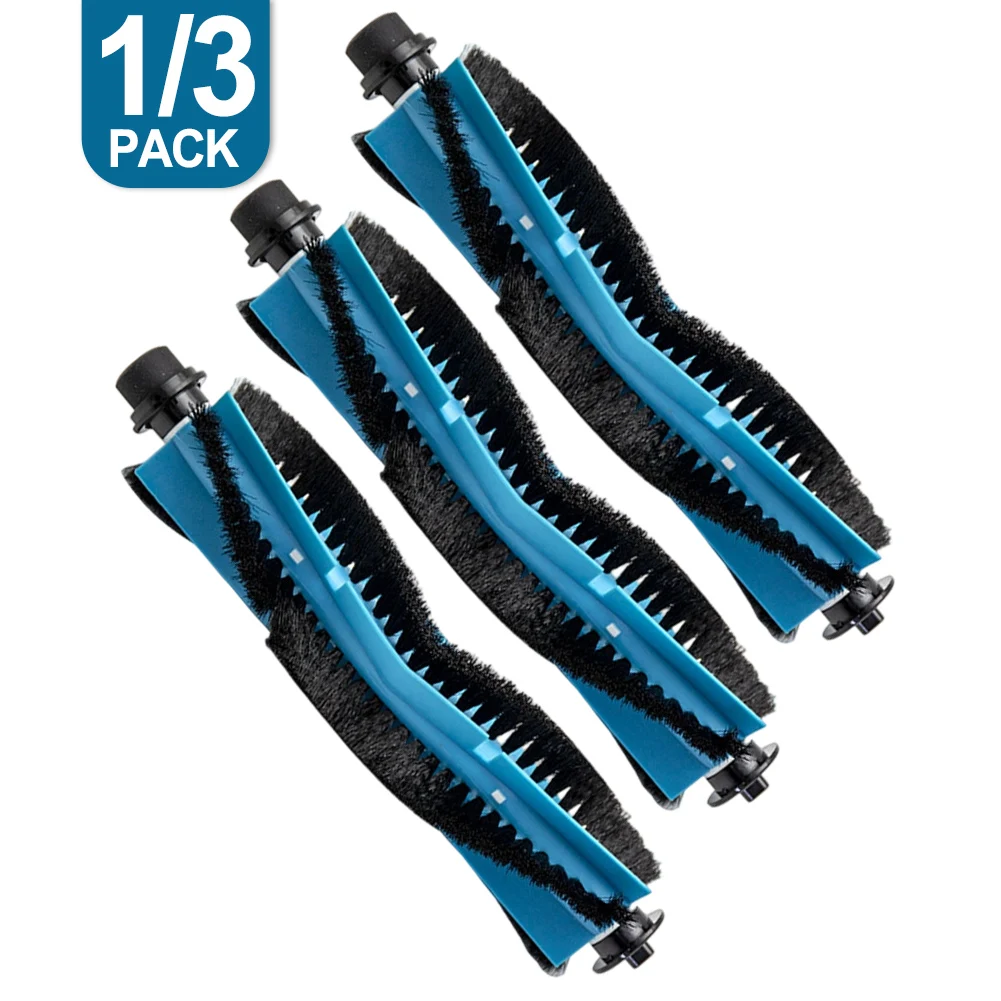 1/3 Pcs Roller Brush For Ropo Glass 3 Robotic Vacuum Cleaner For-Roll Brush Vacuum Cleaner Replacement Spare Parts Accessories