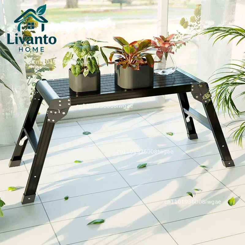 

Folable Ladder Chair Multifunctional Step Bench Outdoor Folding Car Washing Stool Aluminum Alloy Waterproof and Not Rusty