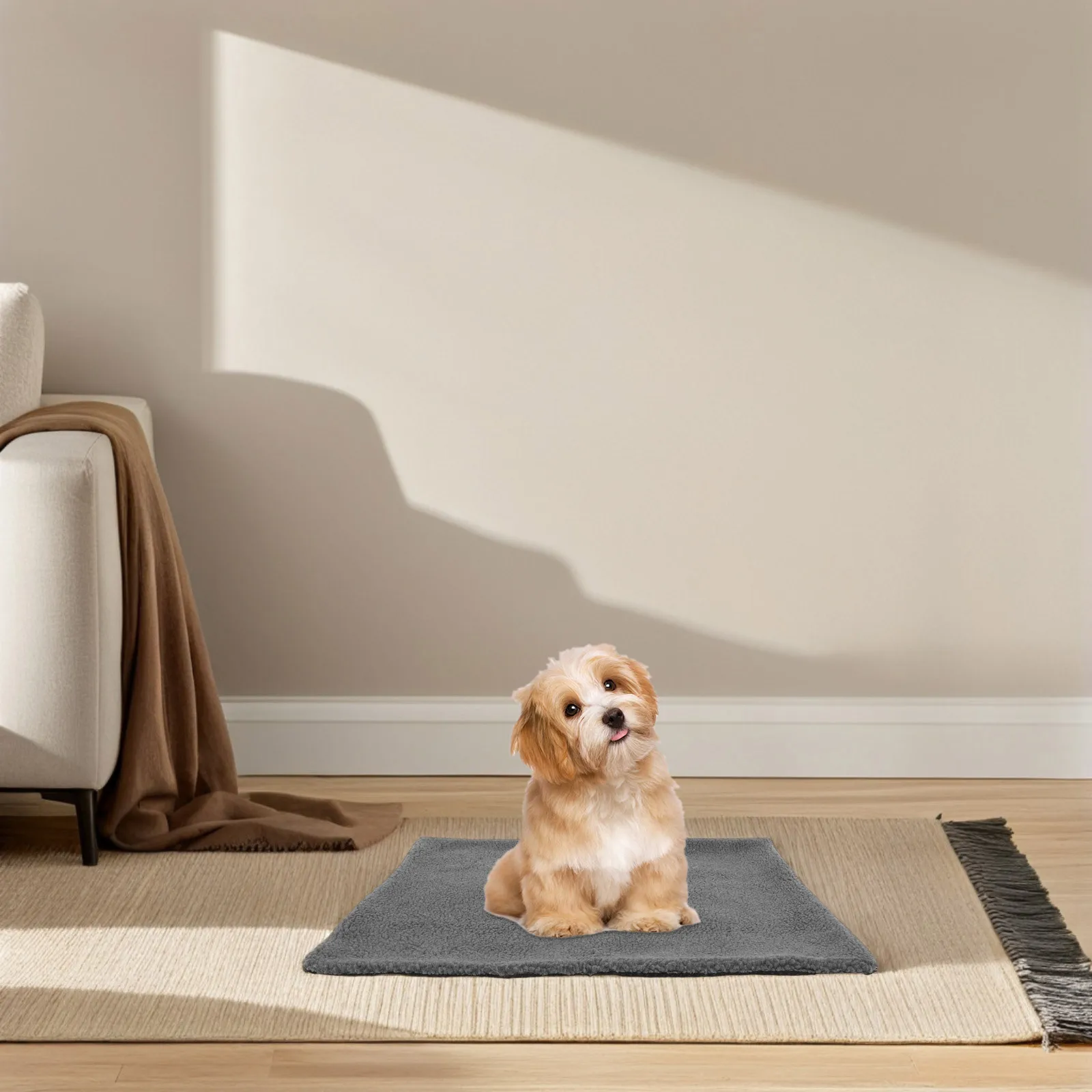 Manta autocalentable para mascotas, cómoda y suave almohadilla térmica para perros y gatos, manta para gatitos, almohadilla térmica reutilizable para invierno