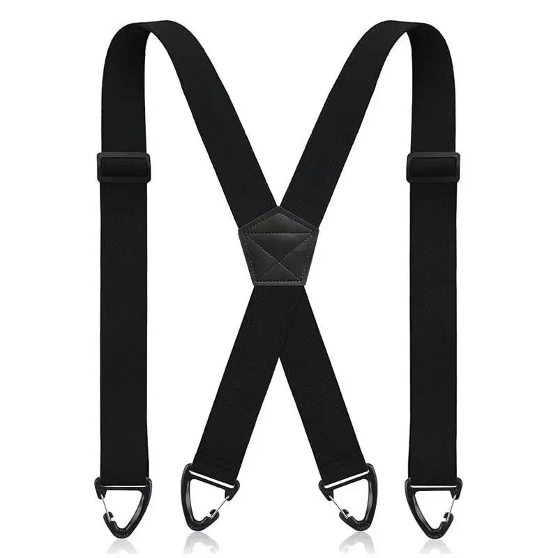 Men's Elastic Suspenders Solid Color