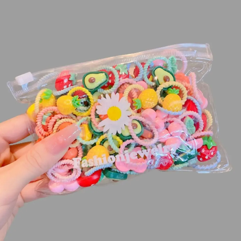 

20pcs/set Kawaii Children's Rubber Bands Elastic Hair Ties Baby Hair Rope Scrunchie Hair Accessories Ponytail Holder Women
