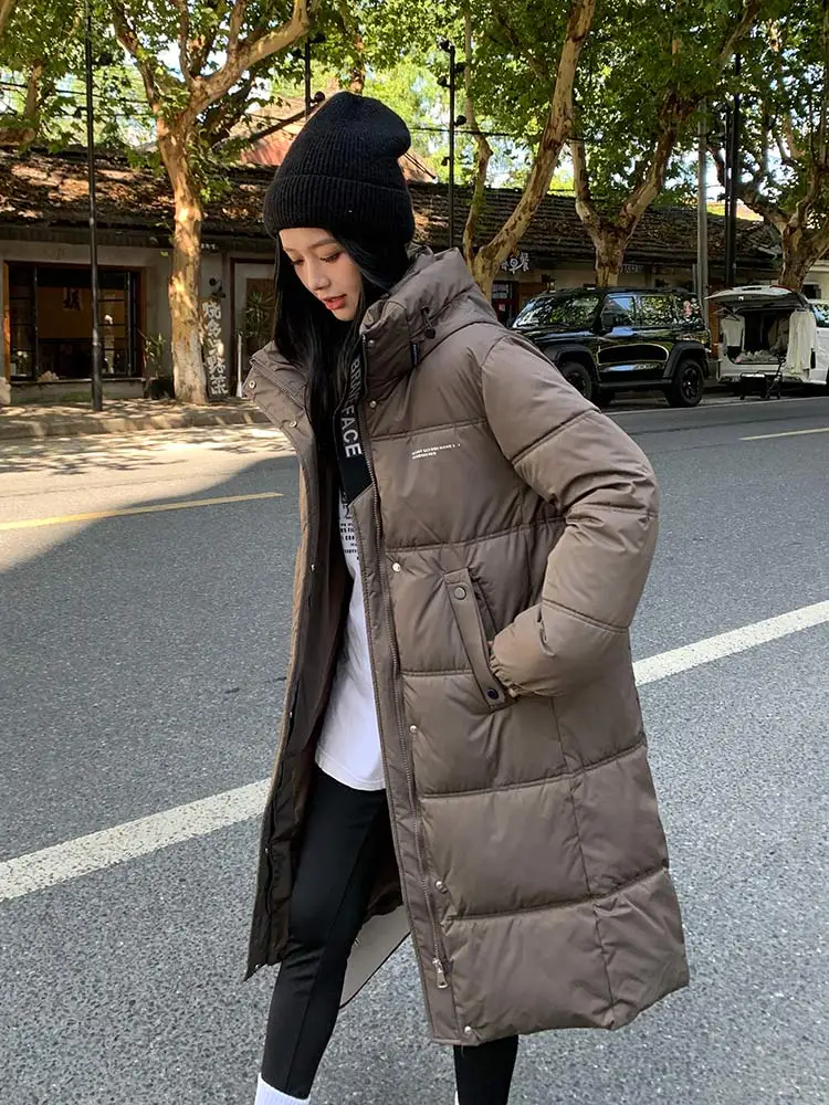Vielleicht Warm Long Hooded Parkas Women Winter Puffer Jacket Coat Thick Cotton Padded  Clothes Female Casual Warm Outerwear