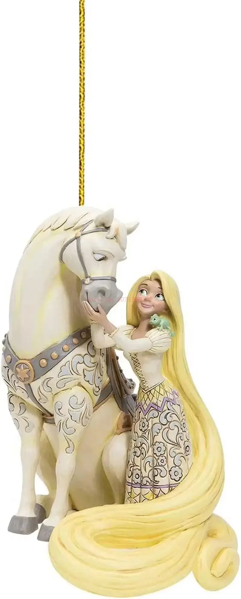 Disney ação anime figura princesa bonecas pingente enfeites de natal árvore de natal plana pendurado decora presentes navidad artesanato brinquedos