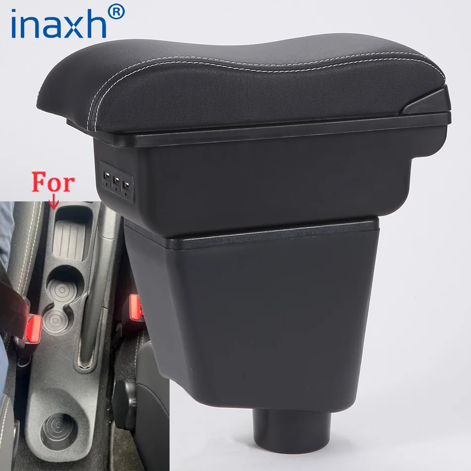 

For Renault Clio 4 Armrest For Renault Clio 3 III IV Car Armrest box Car accessories Storage box holder ashtray Curved surface