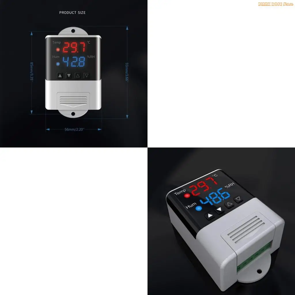 K1AE Humidity Controller Thermostat Humidistat AC 110V 220V Temperature Humidity