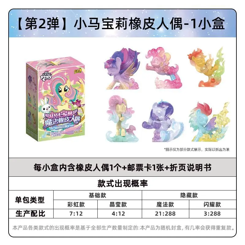 กล่องสุ่มของเล่น KAYOU มายลิตเติ้ลโพนี่ ฟรีดอม ดอลล์ ฟิกเกอร์ตุ๊กตายาง อนิเมะ แต่งผม สไตล์การ์ตูน ของเล่นสะสมสำหรับเด็กผู้หญิง