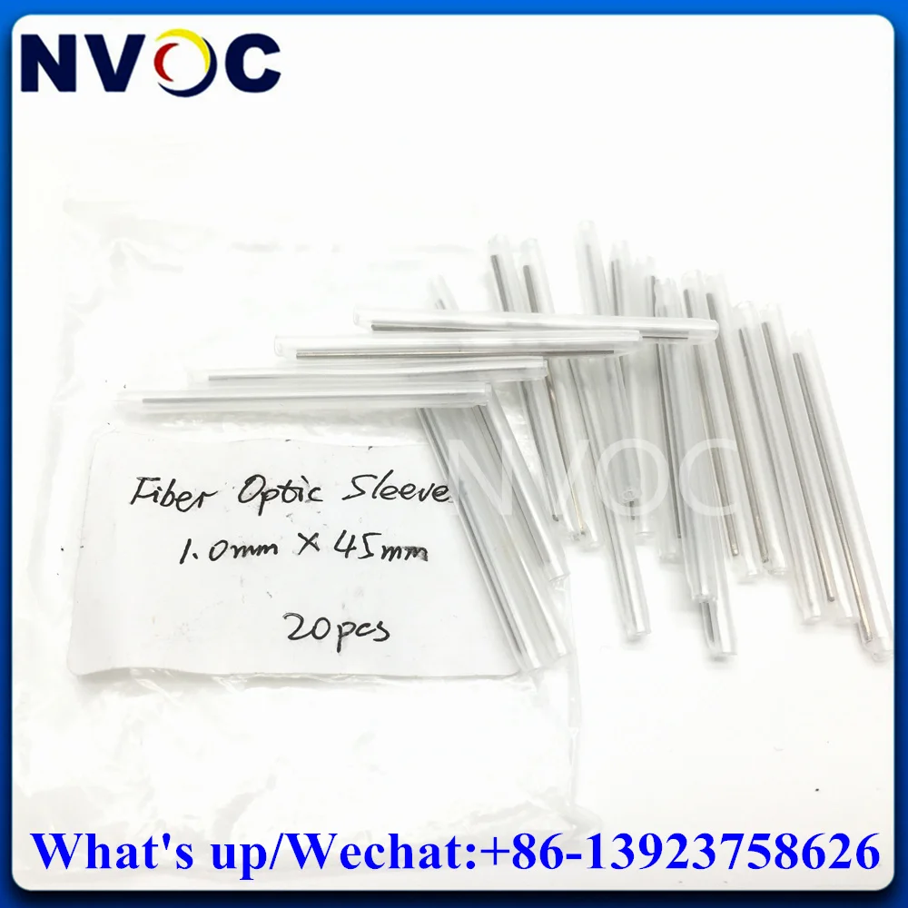 

100pcs 45mm Single Fiber Optic Fusion Protection Splice Sleeves Heat Shrink Tube Fibre Hot Melt Protective