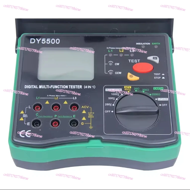 DY5500 Probador de resistencia de aislamiento digital multifuncional 4 en 1