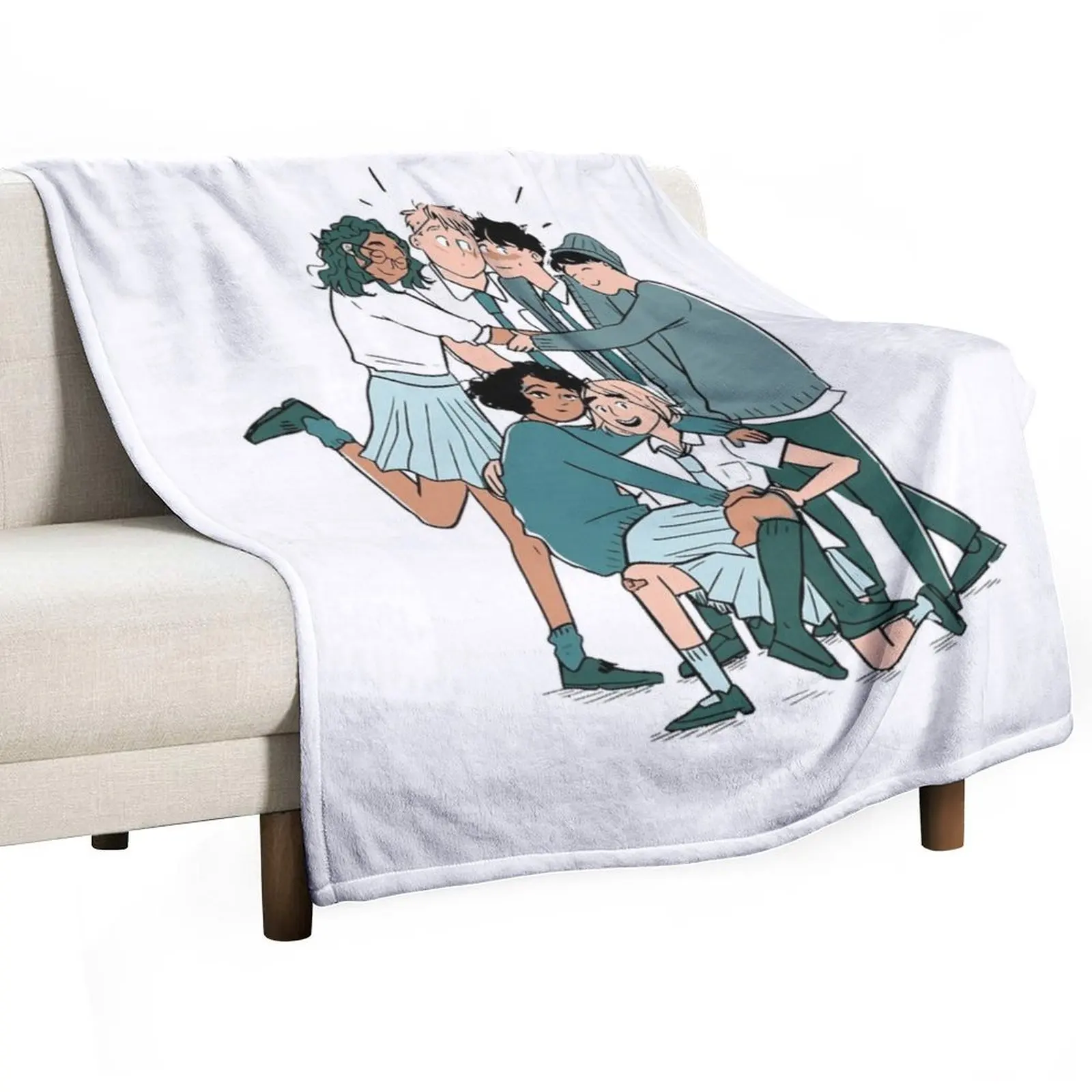 

heartstopper leaves Throw Blanket Cute warm winter Blankets