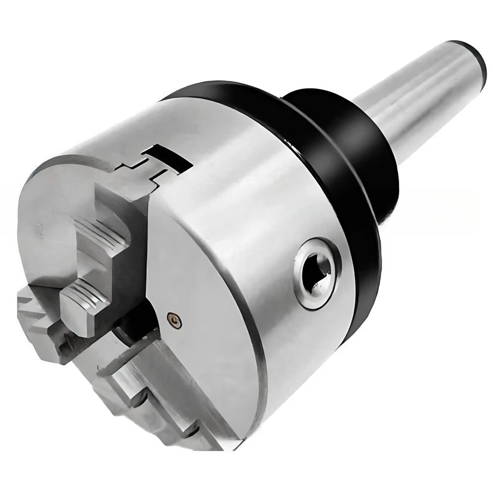 MT Series Taper Shank Rotary Chuck,3/4 Jaw 100mm Lathe Grinder Chuck,Stable High Precision Machine Tool Clamping Fixture