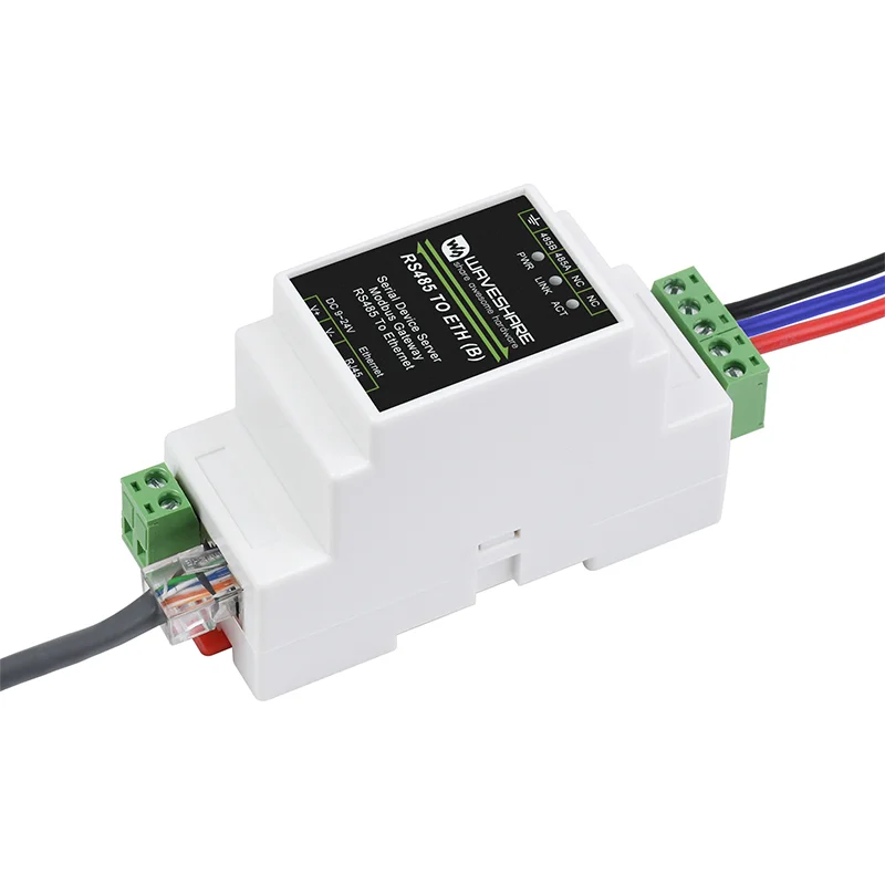 Imagem -06 - Servidor Serial Industrial com Função Poe Suporte de Montagem em Trilho Rs485 para Rj45 Ethernet Tcp ip para Serial