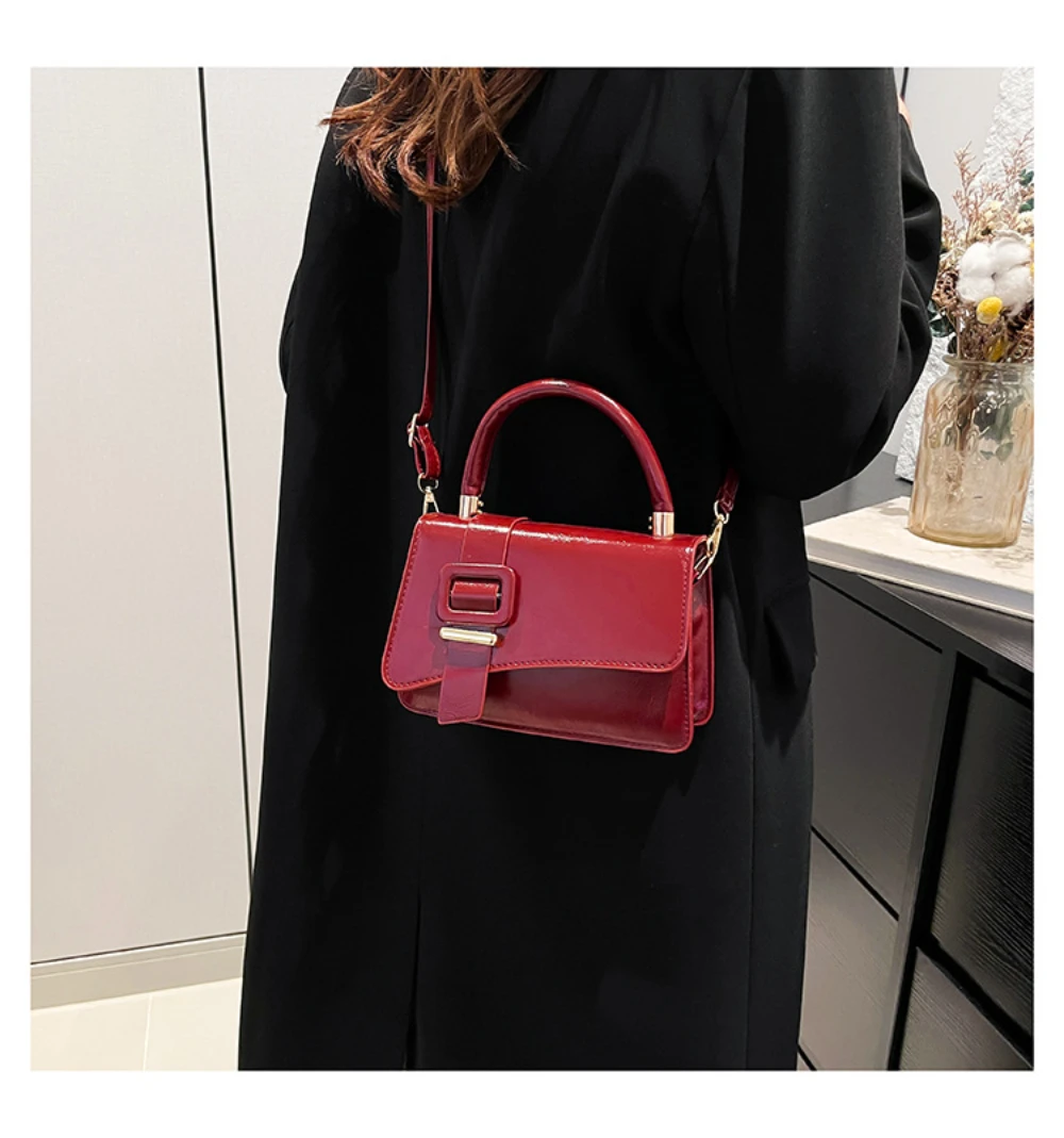 Neue Trend Kleine Quadratische Umhängetasche für Frauen Weibliche PU Schulter Tasche Casual Damen Umhängetaschen Vielseitige Kette Flap Handtaschen