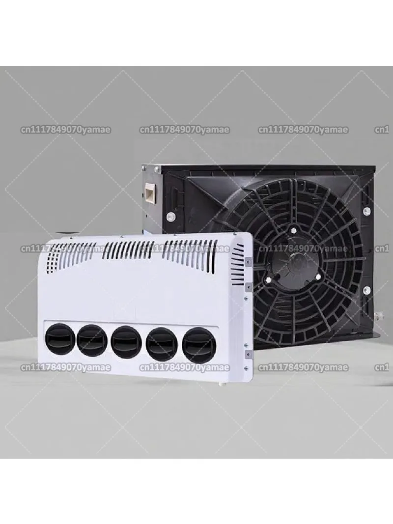 12V 24V Car Modified Air Conditioner Electric Integrated Refrigeration AC For Truck Bus Excavator Harvester Agricultural Vehicle