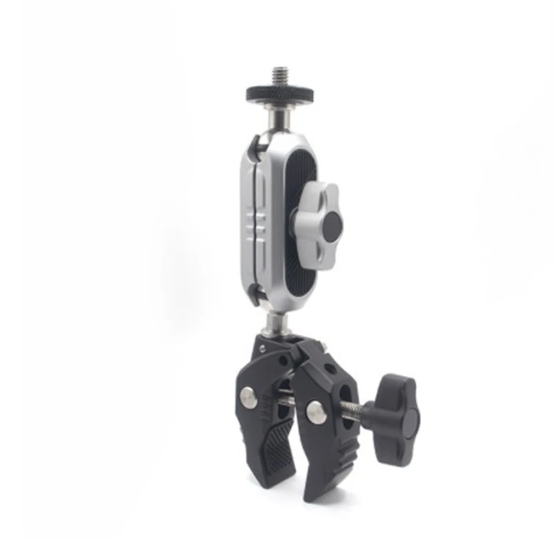 High Quality 1/4 Camera Bike Aluminum Alloy Vigorous Pea Clip Tripod Mount Screw Clip Tripods For Gopro Hero 11 10 DJI