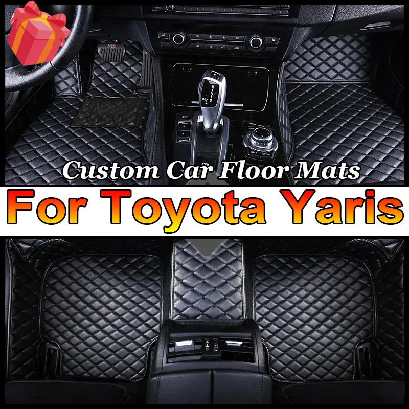 Car Floor Mats For Toyota Yaris Hybrid Mazda2 Hybrid MXPH11 2021 2022 2023 Waterproof Protective Pad Floor Cover Car Accessories