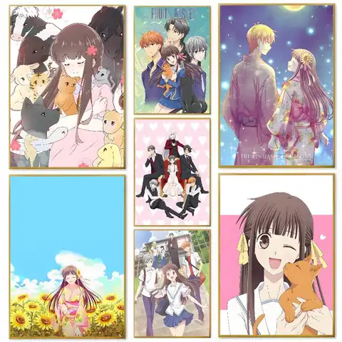Anime f-Fruits b-Basket Poster Paper Print Home Living Room Bedroom Entrance Bar Cafe Art Painting Decoration