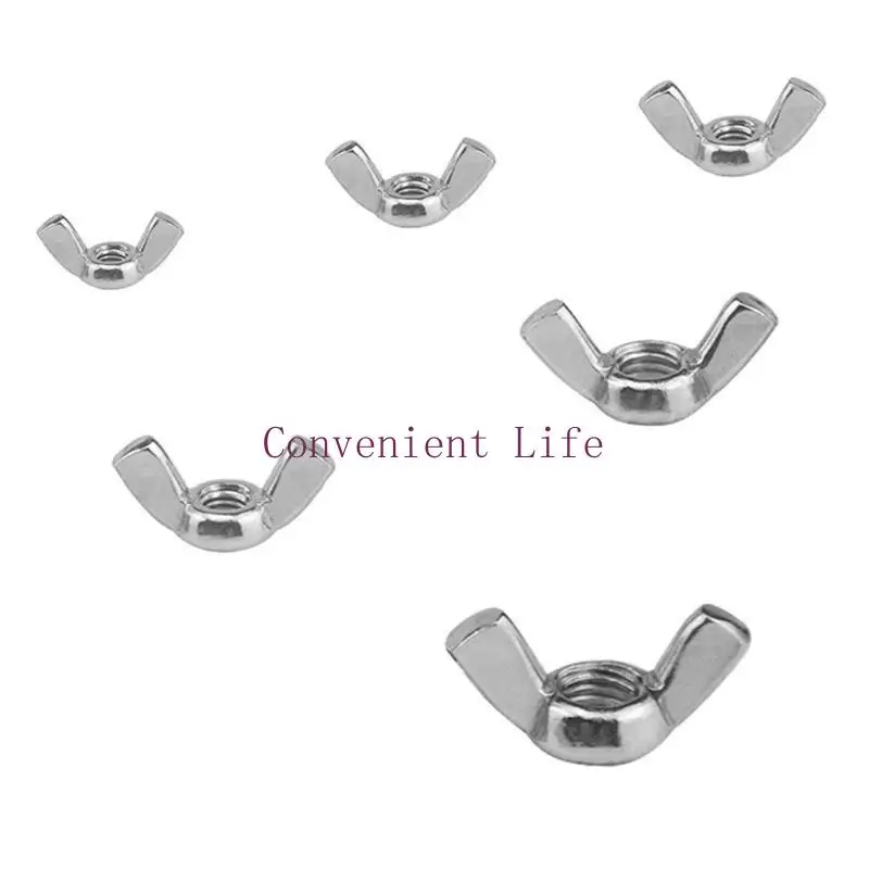 L1EE ステンレス鋼蝶ナットファスナー部品蝶ナット 3/4/5/6/8/10/12 センチメートル 100 個