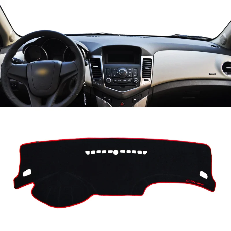 Auto Dashboard Vermijd licht Pad Instrument Cover Matten Accessoires Voor Chevrolet Cruze J300 J400 2009 2010 2011 2012 2013 2014 2015