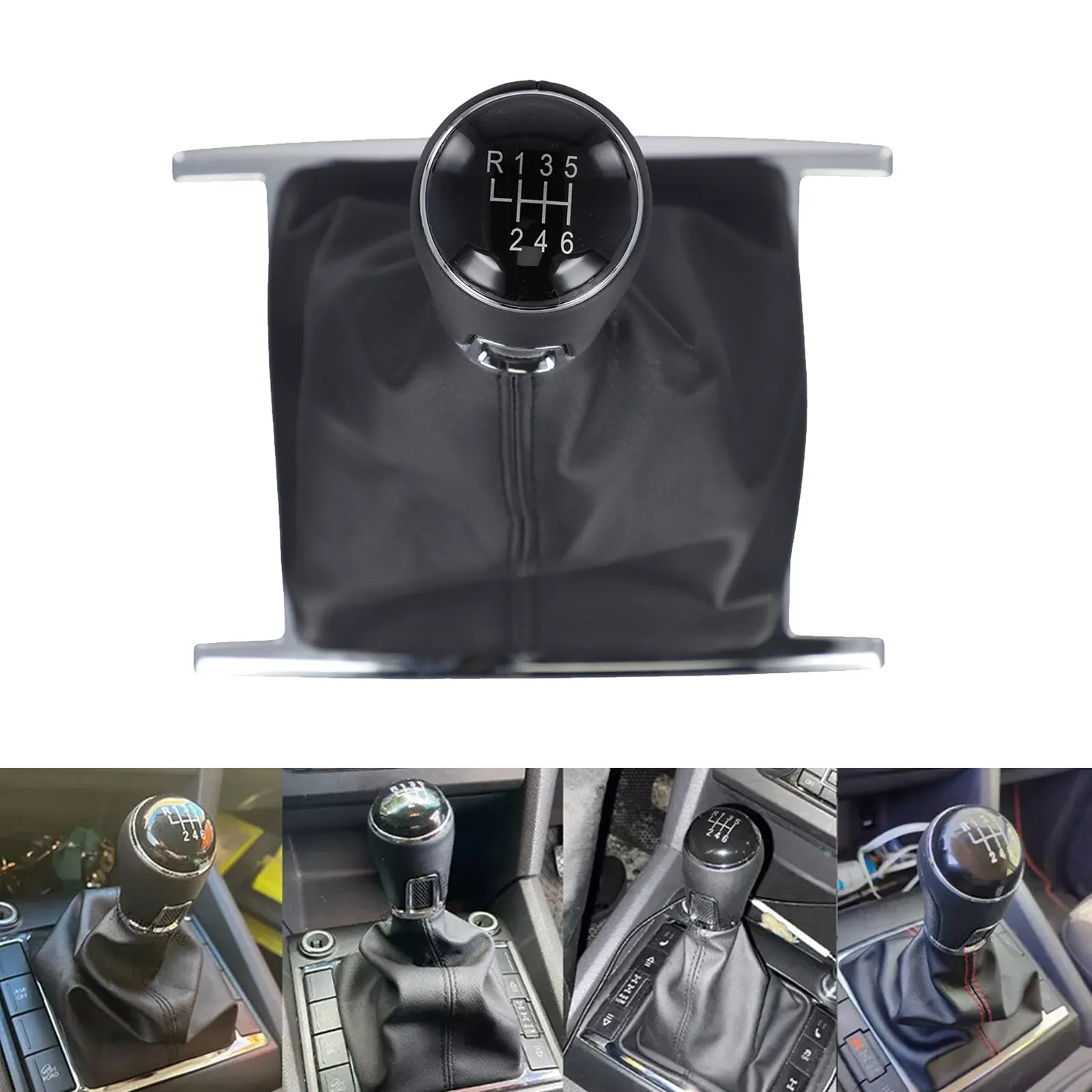 Color Difference Notice Vehicle Aesthetics Leather Knob Manual Gear Knob Professional Installation Recommended