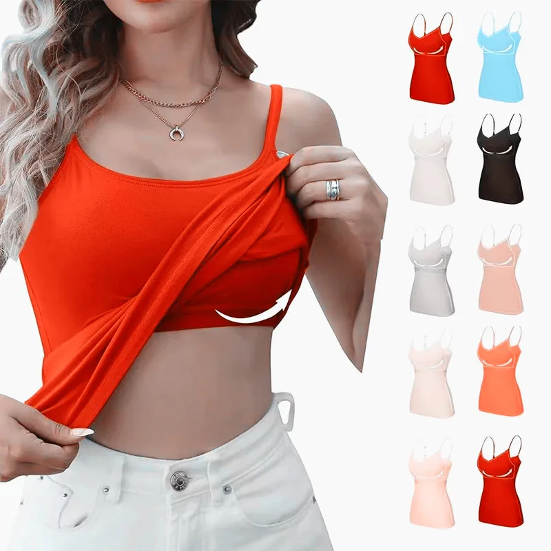 

Женский летний жилет на груди, спортивная подушка для йоги, повседневный универсальный модальный камзол на бретельках с бюстгальтером, нижнее белье