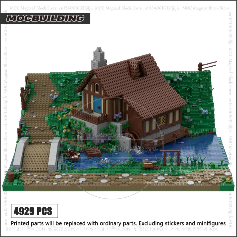 Ring Film Modell MOC Bausteine Hobbiton Häuser Burg Architektur Technologie Ziegel Urlaub Montieren Sammlung Spielzeug Geschenk