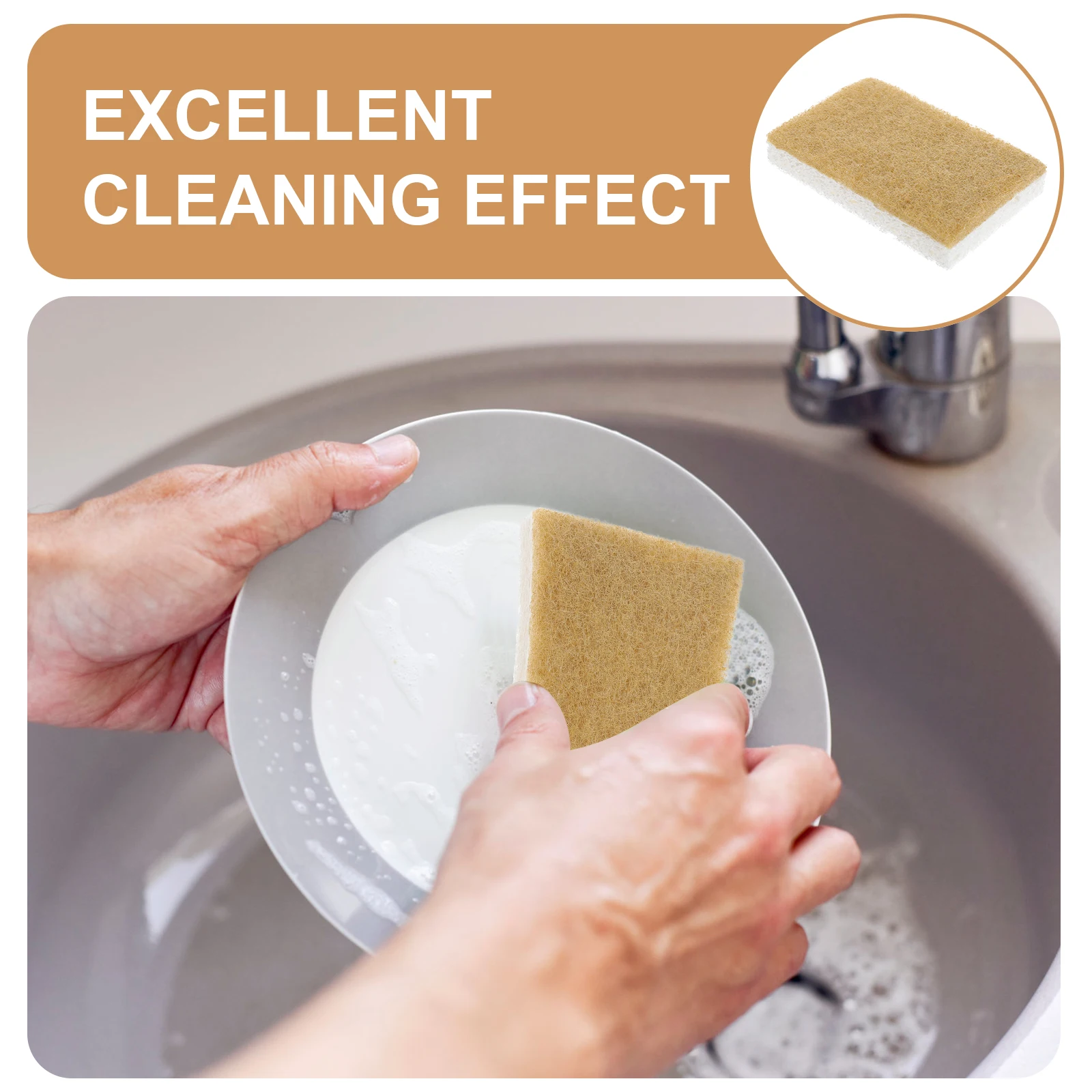 

12 Pcs White Kitchen Dish Sponge 11x7x2cm Cleaning Sponges for Dishes Multi function Scrub Household Accessories