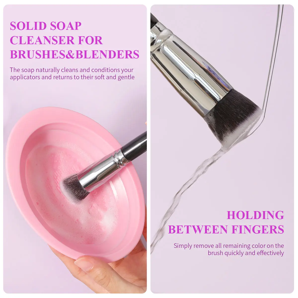 OVW New Silicone Washing Bowl Makeup Brush Cleaning Box Folding Powder Puff Eyeshadow Brushes Cleaner Colorful Scrubber Box