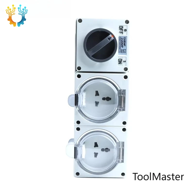 

【2026】Comply With Multi-functional Standard 250V 15A Waterproof IP55 Combination Socket With Switch 3 Hole Industrial Outdoor Pl