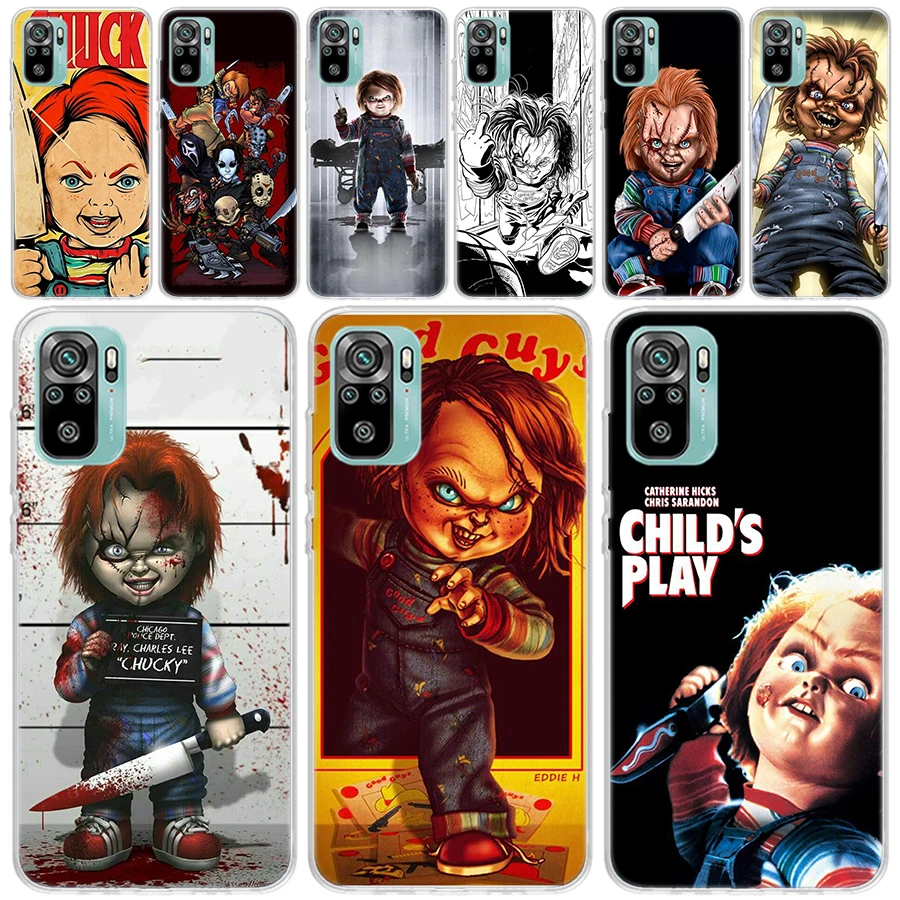 Cult of Chucky Child's Play Soft Phone Case for Xiaomi Redmi Note 13 12 12S 11S 11T 11E 10S 10 Pro 9 9S 9T 8 8T 7 Plus + Print C