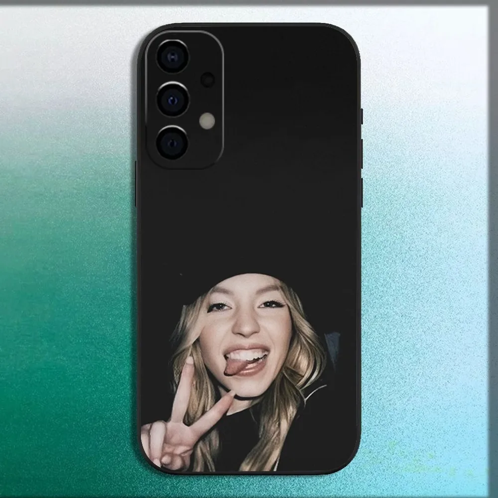 Actor S-Sydney Sweeney Phone Case For Samsung Galaxy A13,A21s,A22,A31,A32,A52,A53,A71,A80,A91 Soft Black Cover