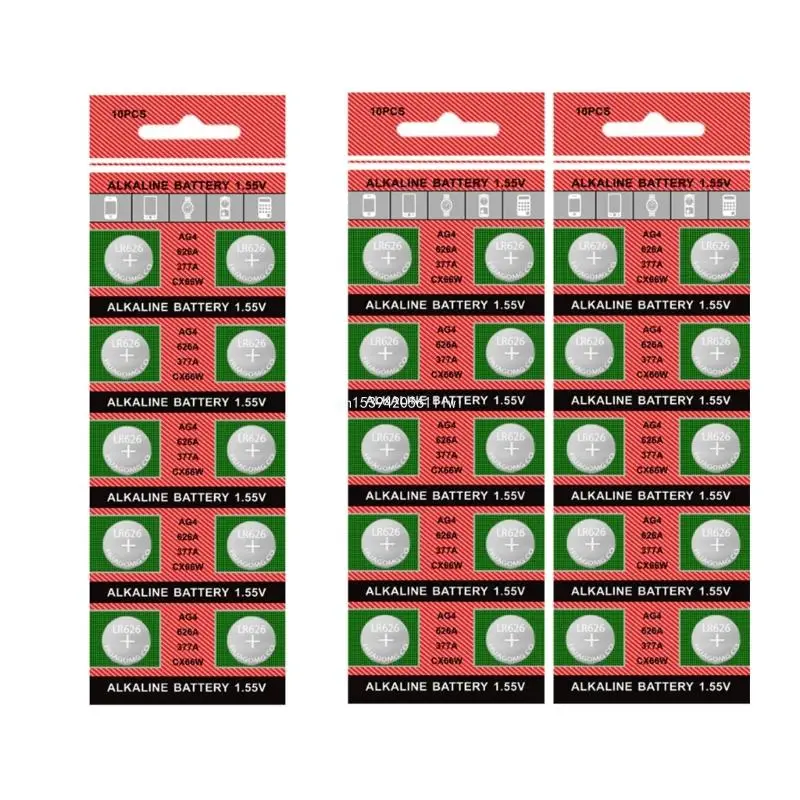 10pcs/20Pcs AG4/377/LR626 Battery Button Coin Cell Batteries for Watches Toy Dropship