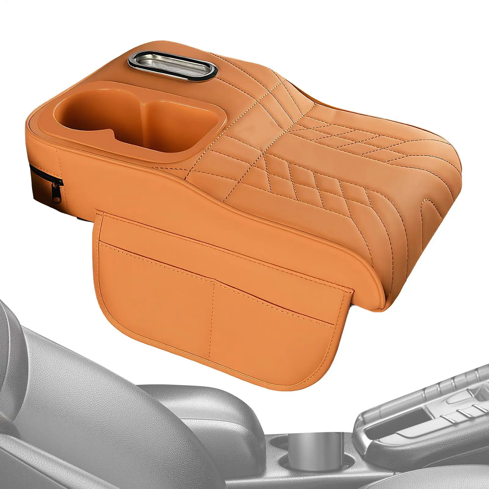 

Arm Rest Cover For Car Vehicle Interior Organizer Auto Center Console Pad Cup Holder For SUV Truck Sedan Minivan Commuting