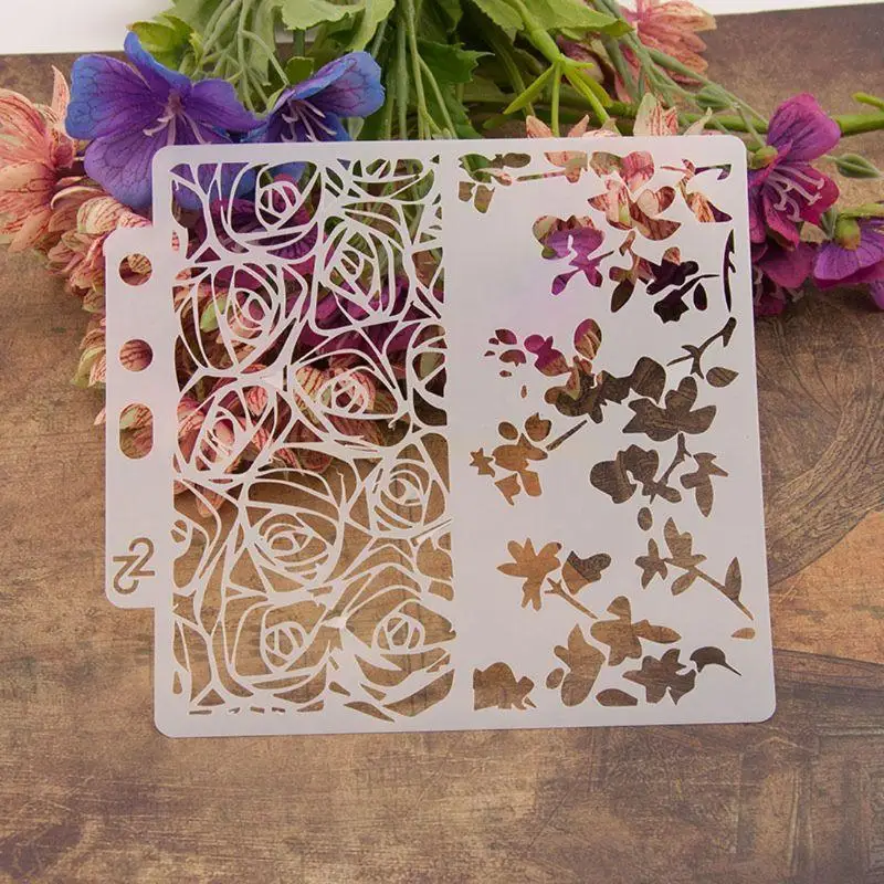 

Цветочная живопись трафаретная пластиковая шаблон школа классная ручная запас ручной работы